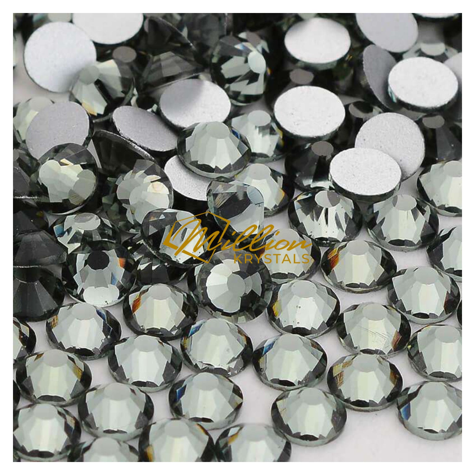 Black Diamond Glass Rhinestones