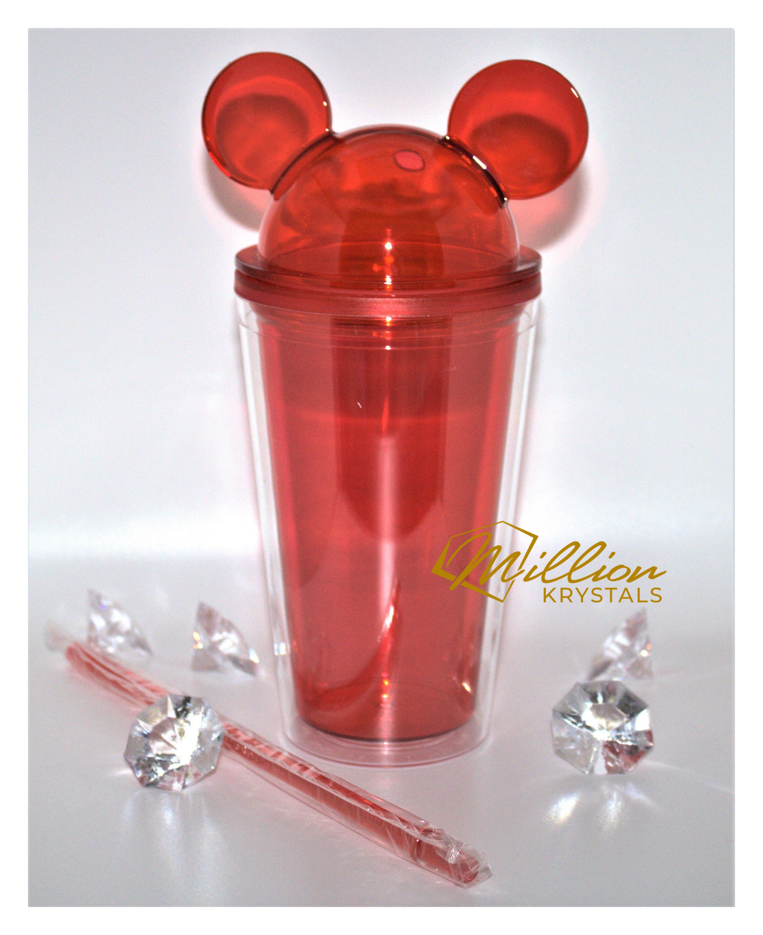 16 oz - Double Wall Mouse Ears Tumbler - Red