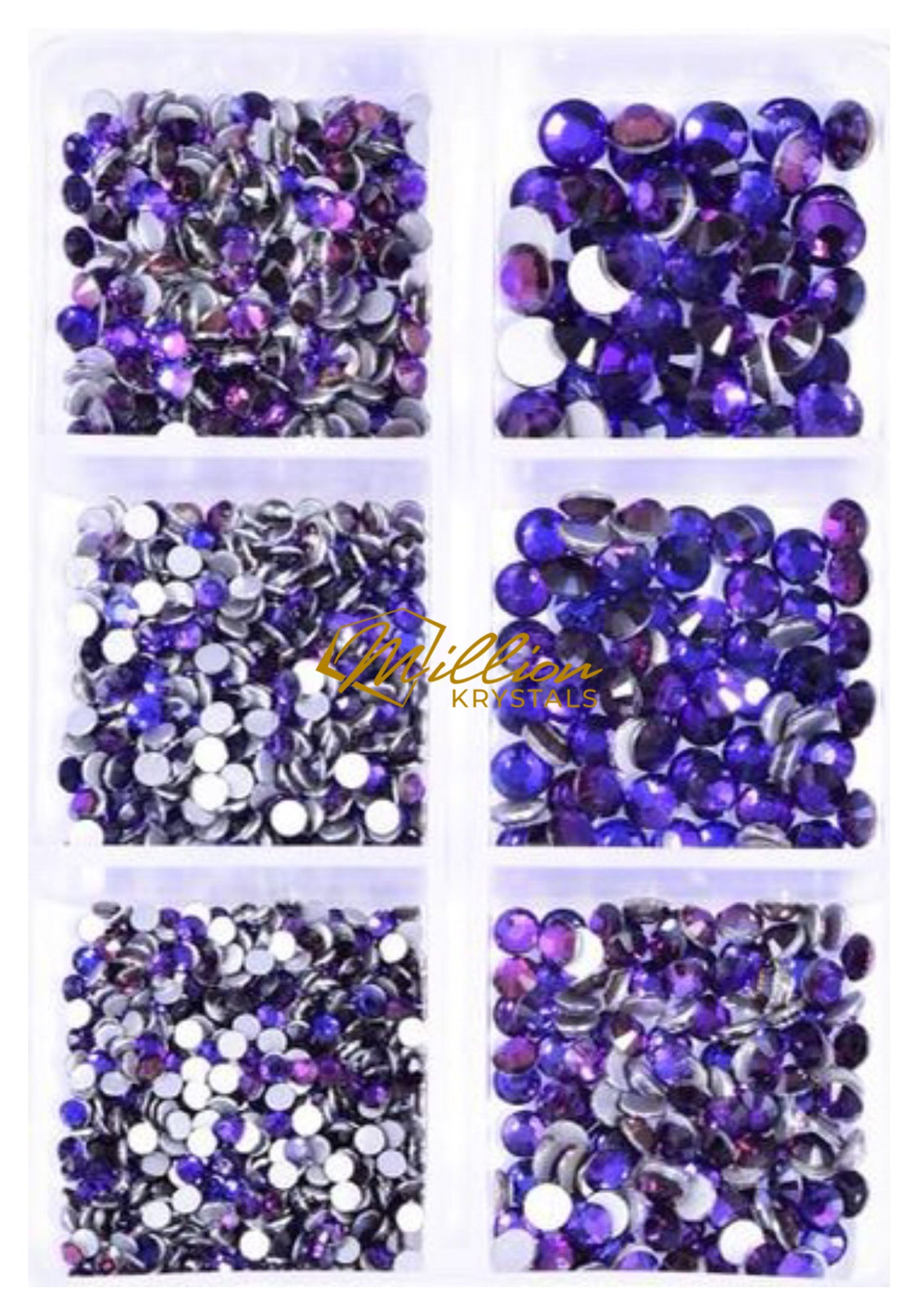 Purple Velvet - Multi Sizes Glass Rhinestone Kit