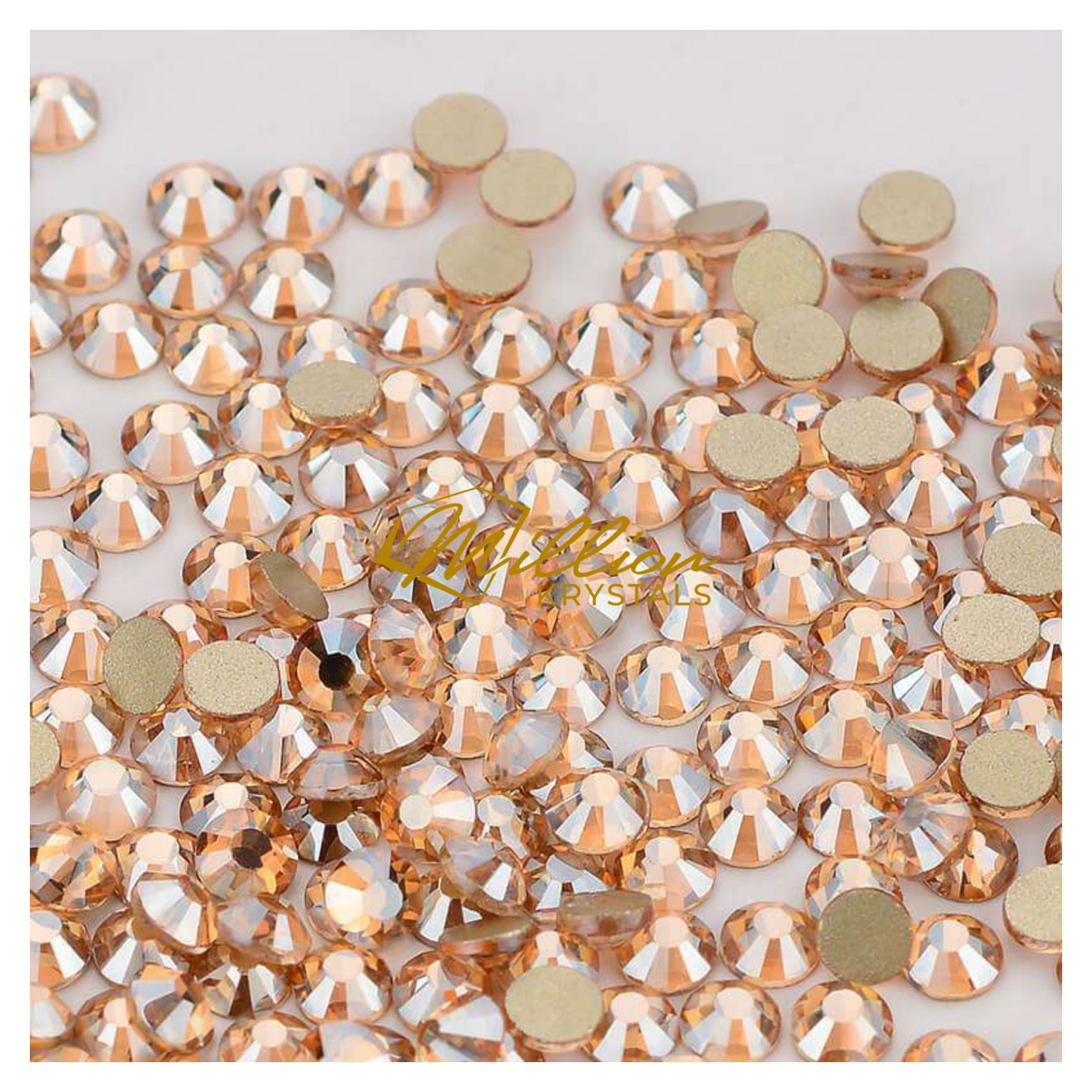 Golden Shadow Glass Rhinestones